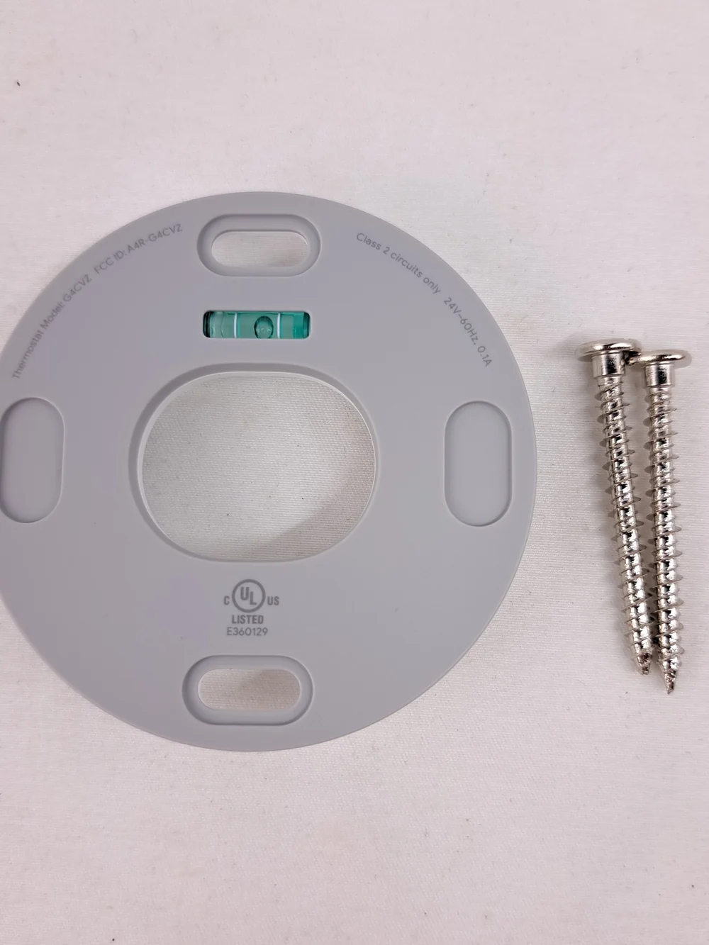 Google Round Battery-Powered Thermostat - White